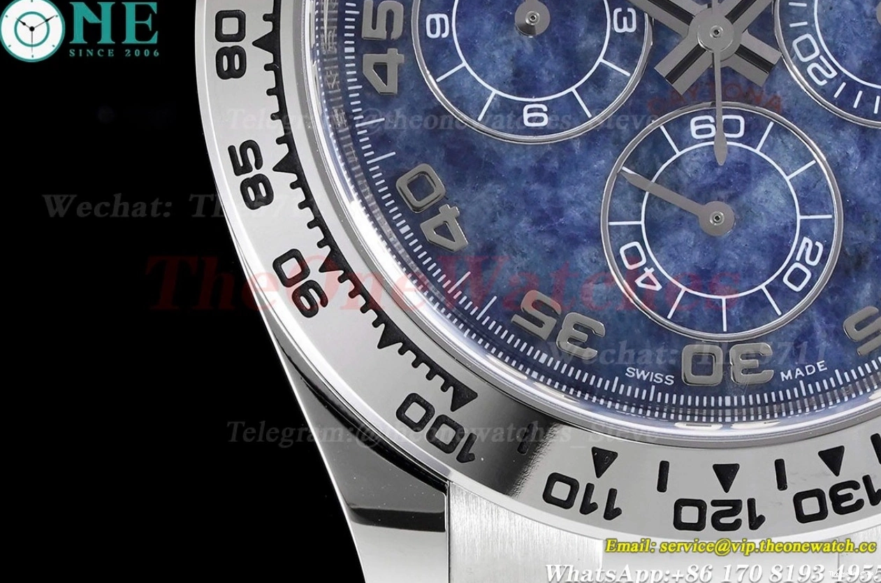 Daytona DD4130 40mm Chalcedony Blue Dial Clean RU SS 116519 0317